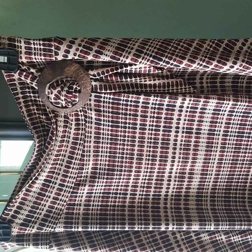 New York And Company Brown Patterned Skirt - Picture 4 of 7
